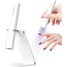 Meks Jel Çiviler Için Uv Işığı, Mini Uv LED Tırnak Lambası, El Standlı, Taşınabilir Tırnak Kurutucu, Şar
