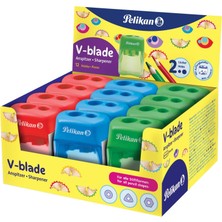 Meks Pelikan V-Blade Çiftli Kapaklı Kalemtraş