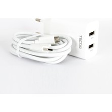 Meks Tecno Charger + Data Cable TCW-E01D Beyaz