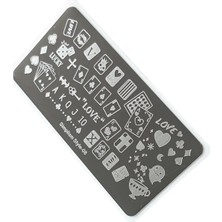 Meks Nail Art Stamping Baskı Plakası S08