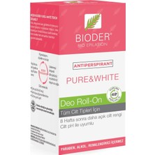 Meks Bioder Pure & White Roll - On 50 ml Antiperspirant Terleme Önleyici - Kol Altı Beyazlatıcı Mucizevi
