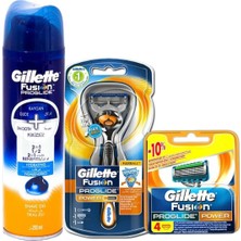 Meks Gillette Fusion Proglide Pow.flexball Tıraş Makinesi +5 Yedek+Jel