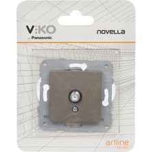 Meks Viko Novella/trenda Antrasit Uydu Prizi F Kon 10 Db Mek+Düğme Kapak
