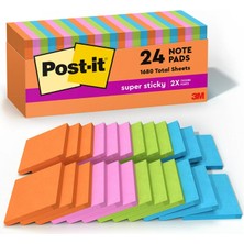 Meks Post-It Notes 7,6 x 7,6 cm Cube Yaprak 24 Pads