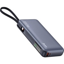 Meks Juo 20000MAH 130W LED Ekranlı Usb-A + Type-C Kablolu Powerbank Taşınabilir Hızlı Şarj Cihazı
