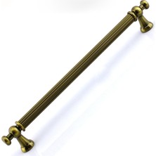 Meks Selçuklu Antik Sarı Metal Kulp 224 mm Mobilya Çekmece Mutfak Dolabı Dolap Kapak Kulpları Kulb Kulpu