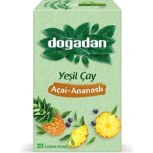 Meks Dogadan Yeşil Çay Açai Ananaslı Bardak Poşet Çay x 4 Adet