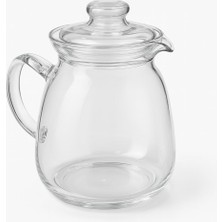 Meks Isıya Dayanıklı Borosilikat Cam Demlik – 600 ml Şeffaf Çaydanlık, Filtreli Bitki Çayı ve Kahve Deml