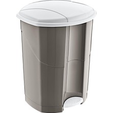 Meks Smartware 18 Lt Pedallı Çöp Kovası (10191) Bej