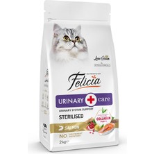 Meks Felicia Az Tahıllı 2 kg Sterilised Somonlu Kısırlaştırılmış Hypoallergenic Kedi Maması