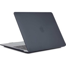 Meks Apple Macbook Air 13.6ınç 2022 M2 A2681 ile Uyumlu Kılıf Kristal Ön Arka Şeffaf Kapak Siyah