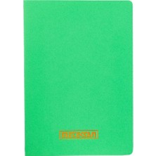 Meks Meteksan Notes 17X24 cm Karton Kapaklı Iplik Dikişli Defter, 32 Yaprak, Düz, Yaprak Yeşili