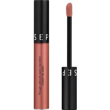Meks Sephora Cream Lip Stain-E Vitamin Içerikli Uzun Süre Kalıcı Yoğun Pigmentli Ultra Mat Bitişli Ruj 5