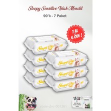 Meks 7 Al 6 Öde Sleepy Sensitive Islak Mendil 90'lı ve Rosie Bebek Pamuğu