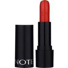 Meks Note Cosmetics Deep Impact Lipstick 12 Flaming Heart Red Kremsi Dokulu Yarı Parlak Ruj, Kırmızı