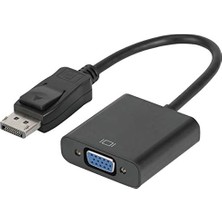 Meks Fully Powermaster PM-16261 Display Port Erkek To VGA Di̇şi̇ 10 cm Çevi̇ri̇c