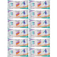 Mey İthalat Lux Hasta Vücut Temizleme Islak Mendil Havlu, 50 Yaprak, Xl, 12'li Set