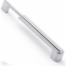 Meks Yıldız 160 mm Gümüş Krom Metal Kulp Mobilya Çekmece Dolap Kapak Kulpu Dayanıklı Kulbu Kulpları Siya