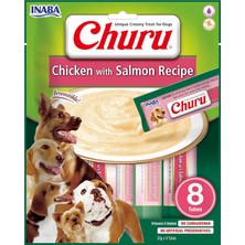 Meks Inaba Ciao Churu Somon Aromalı Tavuklu Köpek Ödül Maması Atıştırmalığı 8X20 gr