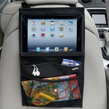 Meks Ankawood Araç Tablet Tutucu Oto Koltuk Arkalığı Organizer Araba Içi Koltuk Arkası Koruyucu Eşya Düz