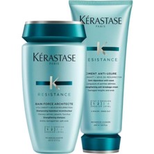 Meks Kerastase Resistance Architecte Yıpranmış Saçlar Için Onarıcı 2'li Set, Şampuan ve Krem
