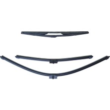 Meks VASS41 Ön Cam Arka Cam Silecek Seti Peugeot 207 Hb Hatchback ile Uyumlu 2006-2014