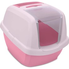Meks Imac Maddy Junıor Kapalı Kedi Tuvaleti Pembe/beyaz 57X43X41CM