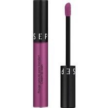 Meks Sephora Cream Lip Stain-E Vitamin Içerikli Uzun Süre Kalıcı Yoğun Pigmentli Ultra Mat Bitişli Ruj 5