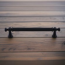 Meks Selçuklu Siyah Metal Kulp 192 mm Mobilya Çekmece Mutfak Dolabı Dolap Kapak Kulpları Kulb Kulpu