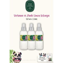 Meks Eyüp Sabri Tuncer 3'lü Verbena & Zinde Limon Kolonyası 150 ml ve Doğal Rosie