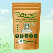 Meks Pati Fresh Doğal Aktif Karbon Kedi Kumu Koku Giderici 200 gr