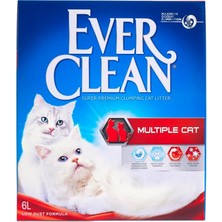 Meks Ever Clean Multiple Cat Birden Fazla Kedili Evler Için Kokulu Topaklanan Kedi Kumu 6 Lt