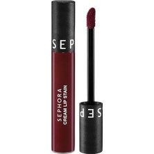 Meks Sephora Cream Lip Stain – Bulaşmayan Kadife Bitişli Ruj - Mat Likit Ruj, 97 Red Desert
