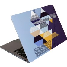 Meks Mcstorey Macbook Air 13 Inç Kılıf A2337 M1 A2179 A1932 Uyumlu Hard Case Sert Kapak Geometrik Desenl