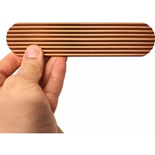 Meks Aytuğ Geniş T Çizgili Oval Rose Çekmece Kulp 160 mm Modern Şık Tasarım Dolap Kulp Mobilya Kulbu