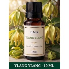 E.M.S YLANG YLANG Esansiyel Uçucu Yağ Buhurdanlık Yağı Difüzör Esansı Oda Kokusu Esansı MUM ESANSI 10 ML.