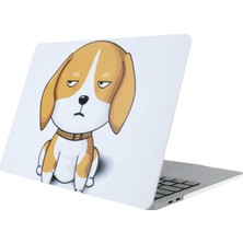 Meks Mcstorey Macbook Air 13 Kılıf A1369 A1466 Uyumlu Köpek Desenli Tpu Ince Hafif Darbe Emici Lazer Uv