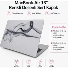 Meks Mcstorey Macbook Air 13 Inç Kılıf Uyumlu A1369 A1466 Renkli Boya Desenli Ince Sert Kapak Darbe Çizi