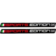Meks Sports Edition 3D Italya Damalı Sticker