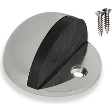 Meks Yarımay Kapı Stoperi Tamponu Vidalı Metal Kapı Stopu Inox