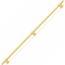 Meks Hisar Altın Gold Metal Kulp 800 mm Tırtıklı Desen Mobilya Çekmece Mutfak Dolabı Dolap Kulpları Kulb
