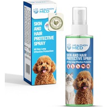 Meks Healthonmed Köpek ve Kedi Deri & Tüy Koruyucu Sprey – Doğal Vegan Formül, Kene ve Pireye Karşı Etki
