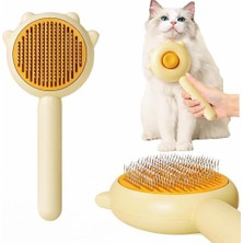 Meks Kedi ve Köpekler Için Pati Görünümlü Tüy Toplama Tarağı Ergonomik Saplı Kolay Temizlenen Fırça