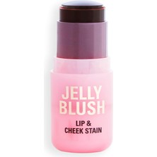 Meks Revolution, Jelly Blush Stick Dudak ve Yanak Lekesi, Hyaluronik Asit ve Aloe ile Uzun Ömürlü ve Yap