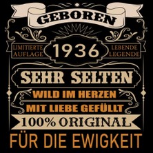 Meks Independently Published Geboren 1936 Lebende Legende Sehr Selten: Cooles Geschenk Zum 87. Geburtsta