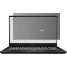 Meks Engo Msi WS76 11UM 17.3 Inç ile Uyumlu Anti-Spy Hayalet Ekran Koruyucu 16:9