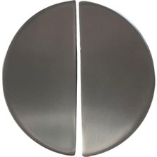 Meks System 4716 Yarım Daire Kulp Oval Füme Renk Tek Adet 16 mm Füme Tek Ebat SSY4716 0016 Bbn