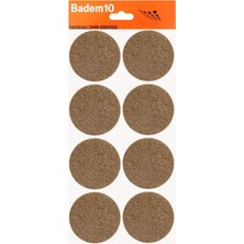 Meks BADEM10 Zemin Koruyucu Keçe 50 mm Yapışkanlı (8'li Paket) Masa Sandalye Mobilya Koltuk Ayak Keçesi