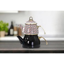 Meks Pr Home Forte Black Gold Model Emaye Çaydanlık