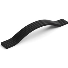 Meks Akasya Siyah Metal Kulp 128 mm Modern Mobilya Çekmece Kolu Mutfak Dolabı ve Kapak Kulpları Dayanıkl